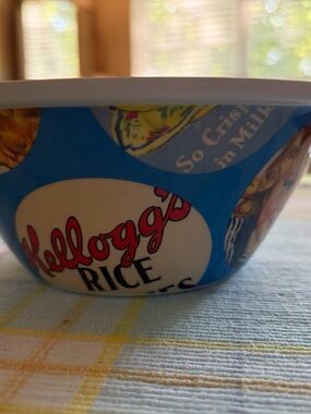 Vintage Kelloggs Rice Krispies Advertising Cereal Bowl